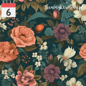 SOFTSHELL WODOODPORNY Kwiaty vintage 8 [6]