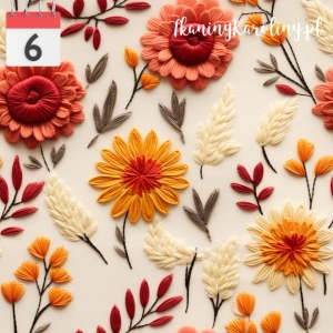 SOFTSHELL WODOODPORNY Kwiaty filcowe 14 [6]