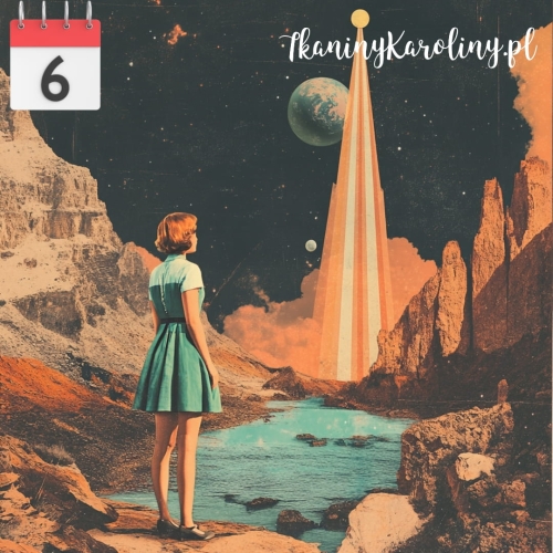 Panel welurowy Retro planeta [6]