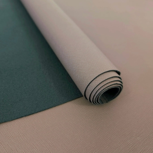 Ekoskóra kaletnicza chropowata saffiano taupe 3