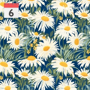 TKANINA WODOODPORNA OXFORD Stokrotka polna [6]