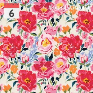 WELUR TAPICERSKI Róże polne czerwone [6]