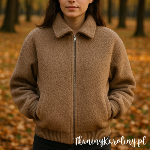 Now or Never Tkanina tapicerska boucle kurtka