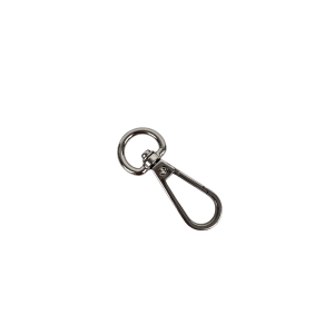 Karabińczyk ozdrobny 13 mm srebrny