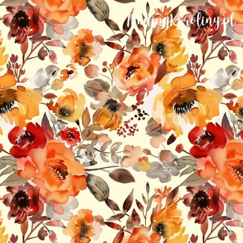 SOFTSHELL WODOODPORNY Jesienne kwiaty 1 - na jasnym tle [6-8]
