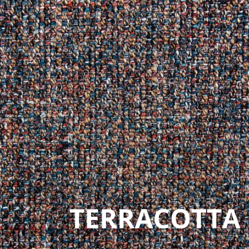 Padova Tkanina tapicerska pleciona Terracotta