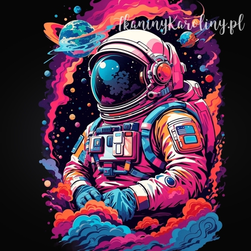 Panel wodoodporny - neonowy kosmonauta [6-8]