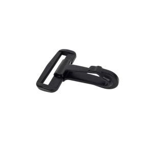 Karabińczyk 38 mm plastikowy czarny