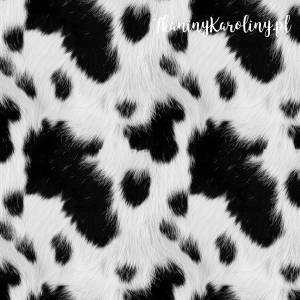 TKANINA WODOODPORNA OXFORD Krowie łaty - klasyczne, Holstein [6-8] 
