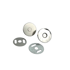 Magnes gładki - zapięcie 18 mm kolor srebrny 