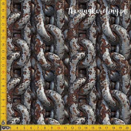 SOFTSHELL WODOODPORNY - Metal i rdza - łańcuchy [6-8]