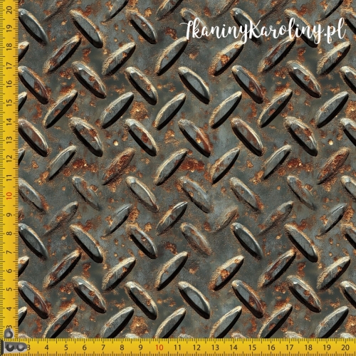 SOFTSHELL WODOODPORNY - Metal i rdza - Ryflowana Stal [6-8]