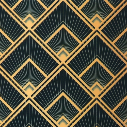 WELUR TAPICERSKI Art deco romby
