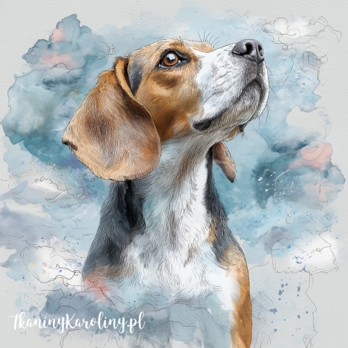 Panel wodoodporny - Beagle malowany