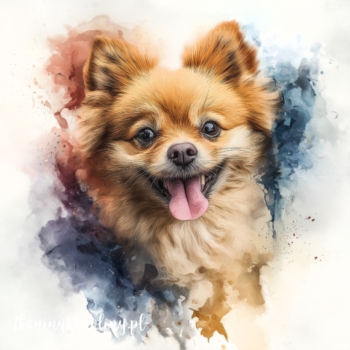 Panel welurowy Pomeranian 3 malowany [6-8]
