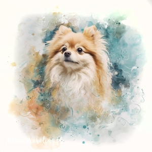 Panel welurowy Pomeranian 1 malowany [6-8]