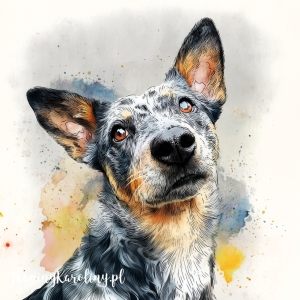 Panel wodoodporny Austalian Cattle dog 1 malowany [6-8]