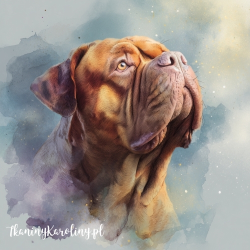 Panel wodoodporny Dog de bordeaux malowany