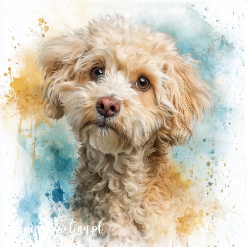 Panel wodoodporny Jasny maltipoo 1 malowany