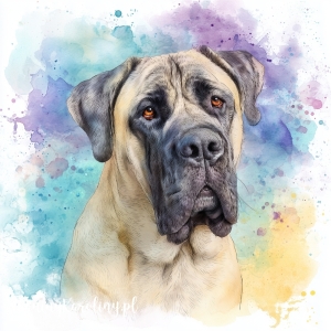 Panel welurowy Mastiff angielski 2 malowany [6-8]