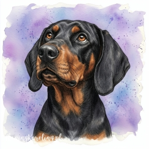 Panel welurowy Posokowiec bawarski 2 malowany [6-8]