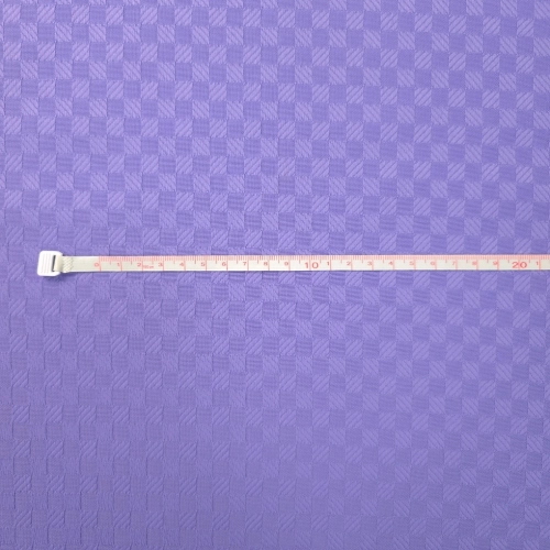 ŻAKARD WODOODPORNY Kwadraciki 3D małe lawendowy