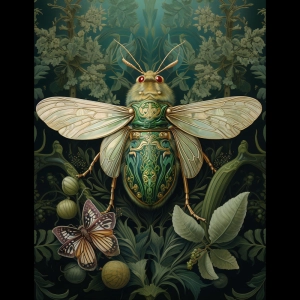 Panel wodoodporny 50x50cm Magiczny owad [6-8]