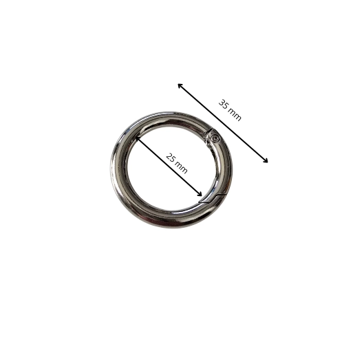 Kółko otwierane Ø25 * 5,5 mm srebrne