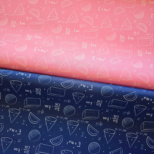Tkanina wodoodporna oxford - Figury geometryczne na granatowym