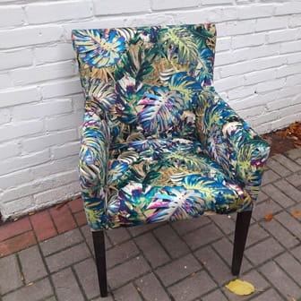 WELUR TAPICERSKI Monstera kolorowe
