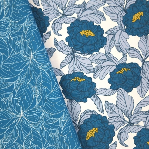 tkanina wodoodporna english flowers turkus4.JPG