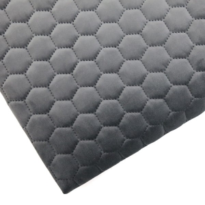 WELUR TAPICERSKI Riviera szary 95 pikowany plaster miodu