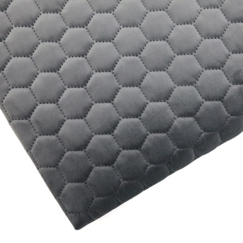 WELUR TAPICERSKI Riviera szary 95 pikowany plaster miodu