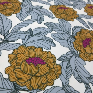 WELUR TAPICERSKI English Flowers MIÓD [6-8]