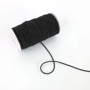 Gumosznurek 3 mm kolor czarny