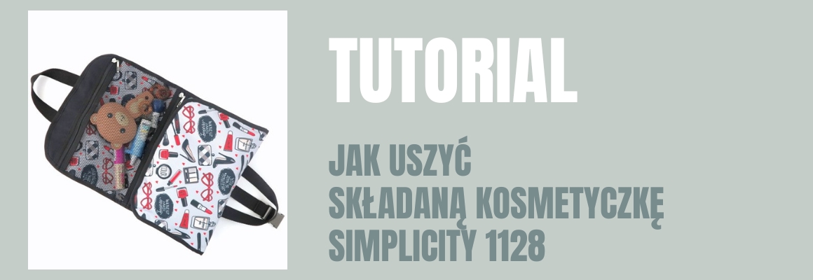 DIY: Jak uszyć składaną kosmetyczkę Simplicity 1128