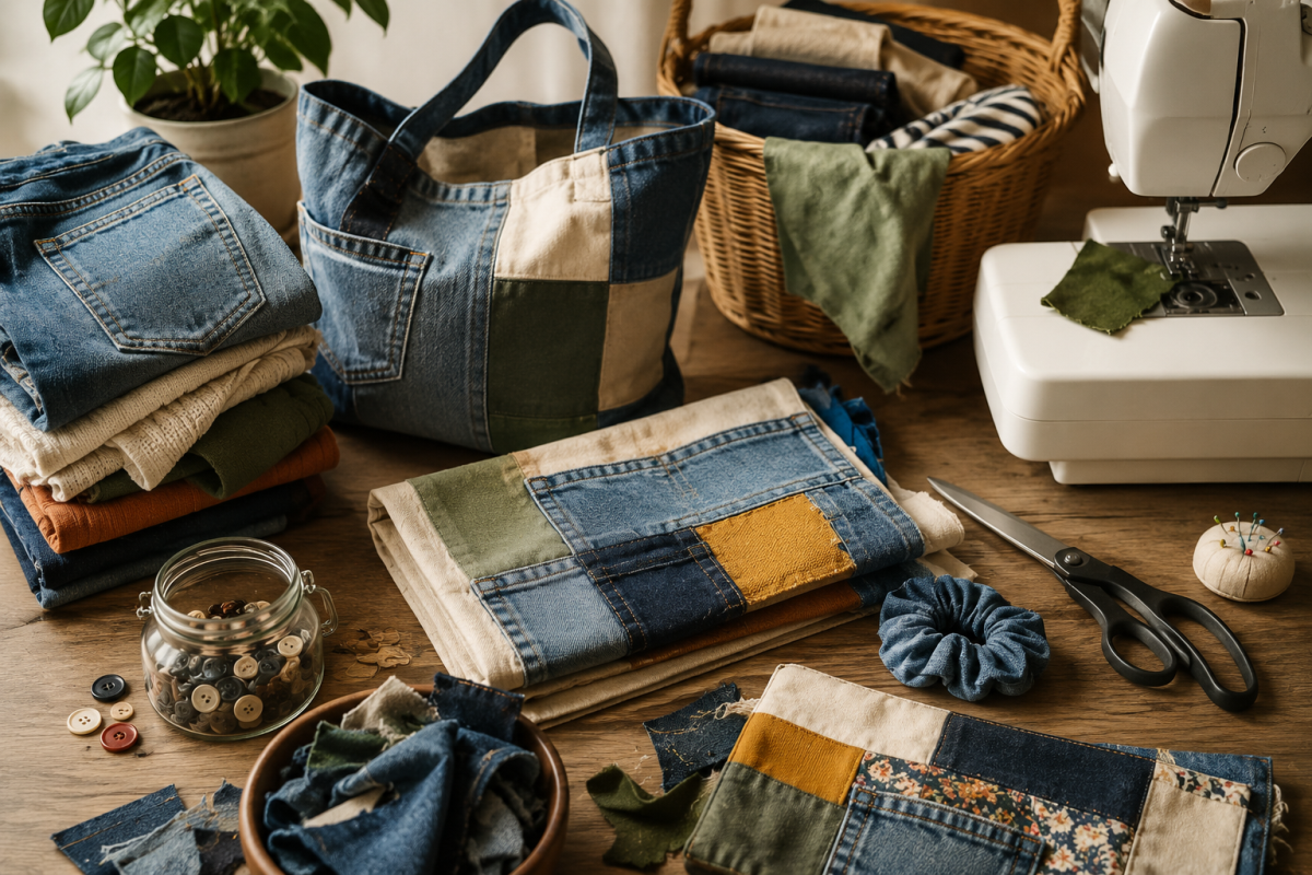 Tkaniny z recyklingu i upcycling w szyciu — jak dawać drugie życie starym materiałom?